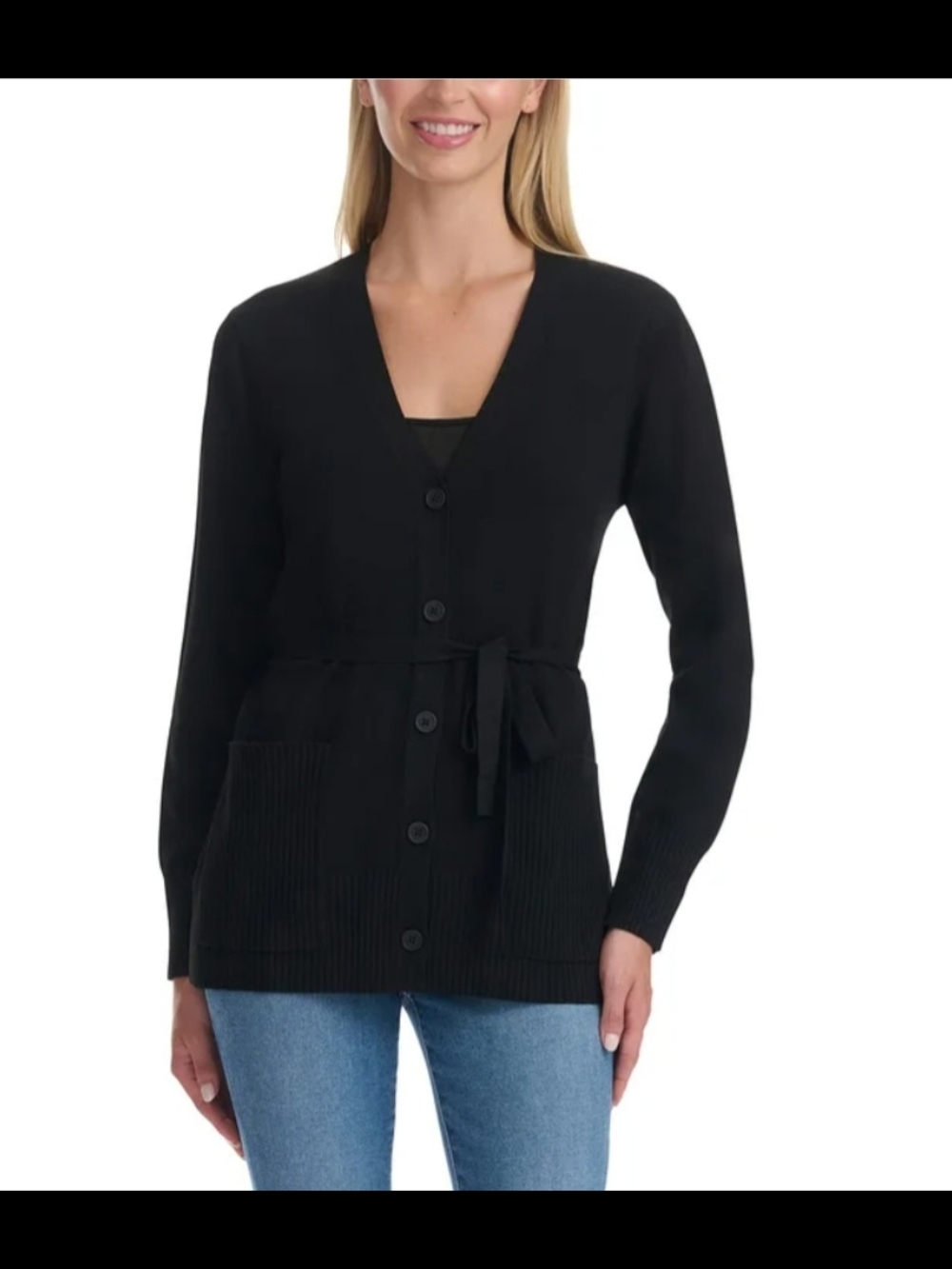 SPLENDID BELTED WOMEN CARDIGAN COLOR BLACK